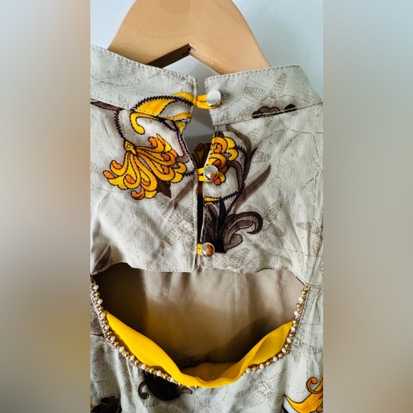 Beautiful Sheer Waterfall Flounce Sleeve Tunic Dress With Side Splits Size XXL - Picture 4 of 10